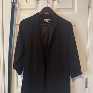 H&M Blazer Ruched Sleeves